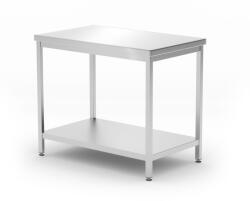 HENDI Központi asztal polccal - csavarozott, mélység: 600 mm, HENDI, Profi Line, 1000x600x(H)850mm (811511)