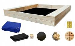  Fa homokozó padok 180x180x20cm masszív