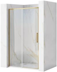 Rea Rapid Slide uși de duș 140 cm culisantă auriu periat/sticlă transparentă REA-K8591 (REAK8591)