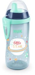 Nuk Чаша с твърд накрайник NUK - Kiddy Cup, 300 ml, 12+ месеца, Glow in the Dark, Синя (10255541-Син)