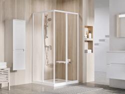 RAVAK Supernova cabină de duș 80x80 cm pătrat alb luciu/sticlă transparentă 14V401O2Z1S (14V401O2Z1S)