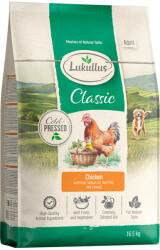 Lukullus 16, 5kg Lukullus Naturkost csirke & rizs hidegen sajtolt száraz kutyatáp új receptúrával bónuszcsomagban, 15+1, 5kg ingyen akcióban