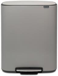 Brabantia Bo Pedal Bin Pedálos Hulladékgyűjtő - 60 L, M Méret, Acél, Betonszürke Ásványi Textúra