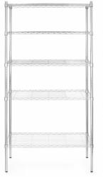 Hendi Tárolóállvány 5 polccal, HENDI, Króm, 910x455x(H)1830mm (812204)