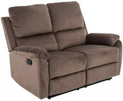 SIGNAL MEBLE Spencer 2 Kétszemélyes Kinyitható Bársony Kanapé Cappuccino (SIG-SPENCER2VCA) - pepita