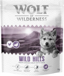 Wolf of Wilderness 4x1kg Little Wolf of Wilderness Junior 'Wild Hills' kacsa - gabonamentes száraz kutyatáp