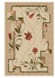 Delta Carpet Covor Dreptunghiular, 100 x 200 cm, Crem / Bej, Model Flori Lotos (LOTUS-587-116-12) Covor
