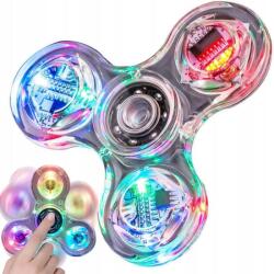  LED-es világító forgó, átlátszó izgő-érzékelős játék