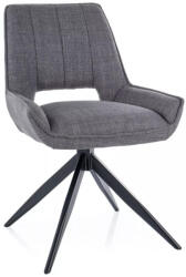 SIGNAL MEBLE Tello Bjorn Forgó Szék Szürke Szövet Fekete Vázzal (SIG-TELLOBJCSZ) - pepita