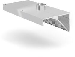 HENDI Falra szerelhető páraelszívó, hajlított, HENDI, Profi Line, világítás nélkül, 1200x700x(H)450mm (229293) - pepita