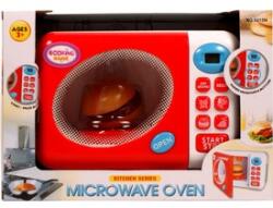  Cuptor cu microunde pe baterii - alb-roșu (6015N) Bucatarie copii