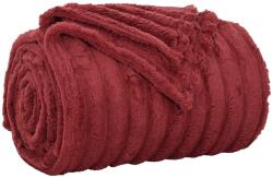 vidaXL Dobós takaró Bordeaux piros 270 x 240 cm Gyapjú (42016852)