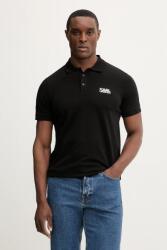 Karl Lagerfeld poló - fekete S - answear - 30 990 Ft