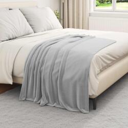 vidaXL Dobós takaró Szürke 130 x 150 cm Gyapjú (42016769)