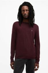 AllSaints gyapjú pulóver MODE - burgundia XL