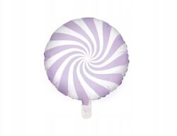 Party Deco Fólia lufi cukorka lila világos levendula, 45 cm