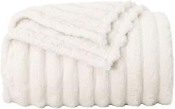 vidaXL Dobós takaró Krém 150 x 130 cm Gyapjú (42016853)