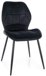  Étkezőszék JAKE VELVET fekete