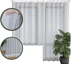 Świat firan Függönyök Erkélyfüggöny Modern Szett Nizza 200x250+400x180 (250115)