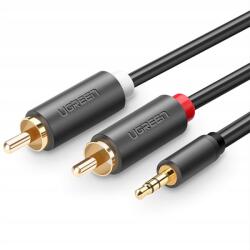 UGREEN 3, 5 mm-es mini jack audio kábel 2x Rca Ugreen (UGR509BLK)