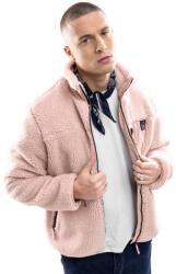 SIROKO Férfi sherpa kabát Madryn Rózsaszín rózsaszín
