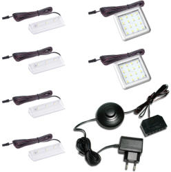 Intenso Bútormegvilágító rendszer faliszekrényhez - 4 fénypont + 2 modul (fehér)