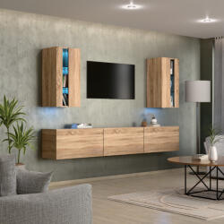 Intenso Concept-21 nappali faliszekrény sor - 240 cm (sonoma tölgy) - miniwebshop
