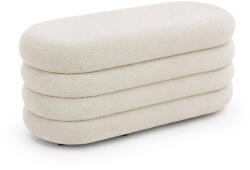 AKORD Furniture Factory AKORD PUFFO Tárolós Puff Teddy Mglista Biel Nyitható (AKO-PUPUFFO-MW)