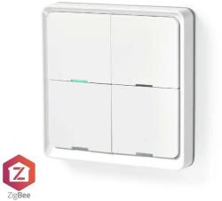 Nedis Intrerupator Smart Zigbee 3.0, 12 setari, aparent, alb, Nedis (ZBWS40WT) - vitacom