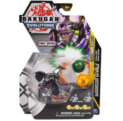 Spin Master Set 3 figurine Bakugan Evolutions Platinum Power Up, Warrior Whale, Furv, Sledge, Multicolor, 7 cm (20138080) Figurina