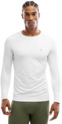 SIROKO Men Fitness Férfi hosszú ujjú tréning póló Air Fehér L fehér