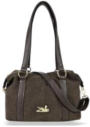 ZELLIA Női Válltáska 25191 Barna - Velúr - (ZLK-25191-67005857)