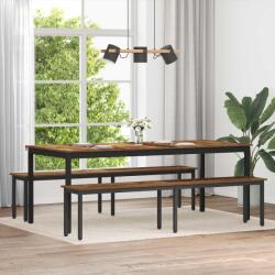 vidaXL pad Öreg fa 200 x 35 x 45 cm Faanyag (892612)