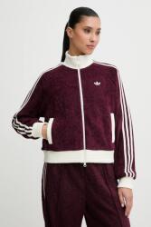 Adidas velúr pulóver Velour - burgundia XL