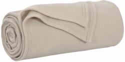 vidaXL Dobós takaró Bézs 240 x 220 cm Gyapjú (42017007)