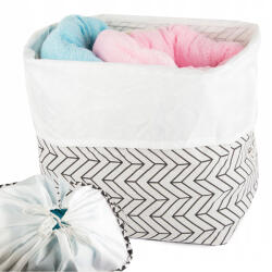 Verk Group Összecsukható Kosár Szennyestartó Játék Nagy Tároló Zárható Szennyestartó Négyzet (01941_ZY)