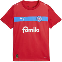 PUMA Gyerek Futball Rövid Ujjú Póló Légáteresztő Holstein Kiel 25/26 Auswärtstrikot fehér|kék|vörös