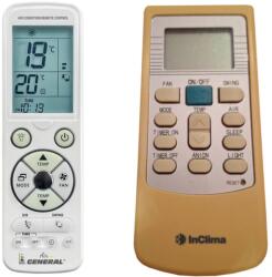 General INCLIMA Y512V1, KFR-09NB2, KFR-09NC2, KFR-12BN2 - telecomandă de lux retroiluminată