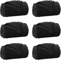 vidaXL Takarók 6 pcs Fekete 240 x 220 cm Gyapjú (42016963)