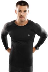 SIROKO Men Fitness Férfi hosszú ujjú tréning póló Key Fekete fekete