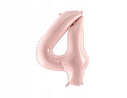 Party Deco Fólia lufi ''4'', 72cm, világos rózsaszín