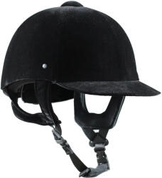 PRO-TECH Bársonyos lovas sisak Pro-Tech S fekete