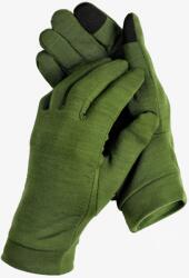 Zanier Merino Liner Touch Kesztyű okostelefonhoz - olive - M