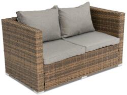 Garden Point Technorattan 2 üléses kanapé Roma Garden Point barna (GAP345SO2)