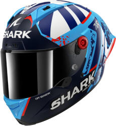 Shark Aeron-gp Fim Racing #1 Replica Raul Fernandez Bukósisak+plexivel, Sötétkék-világoskék-fehér