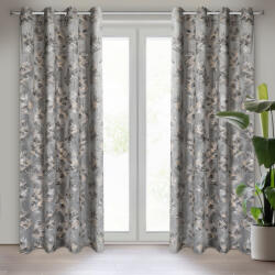 Takoy Draperie GLORIA din velur moale cu imprieu lucios al frunzelor de palmier 140 x 250 cm