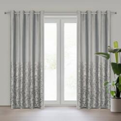 Takoy Draperie gata făcută TORI din catifea decorată cu imprimeu fin de crenguțe 140 x 250 cm-HF-460518