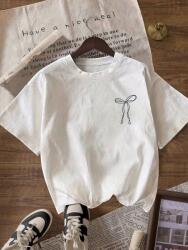 Shein Fehér Nyomott Mintás Póló (M) - allegro - 1 630 Ft