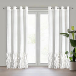 Takoy Draperie CARLI din velur decorată cu volane și dungă sclipitoare cu cristale 140 x 250 cm