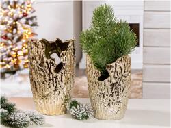  „Crepa arany hatású dekoratív váza - 18, 5 cm